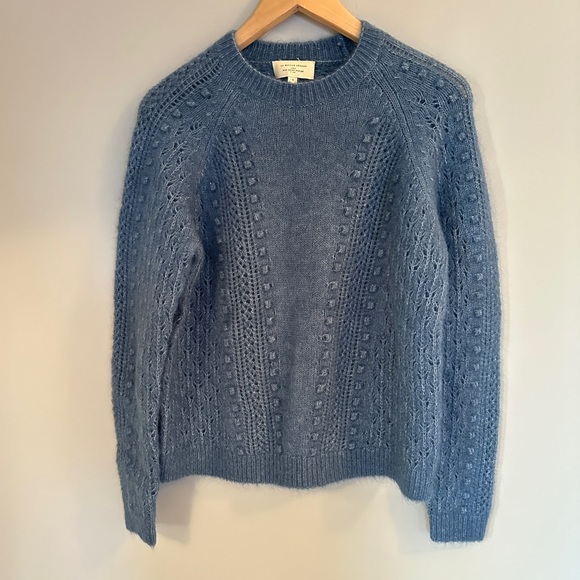 NEW Sezane Come Jumper Sweater in Vintage Blue - size S - Picture 4 of 7